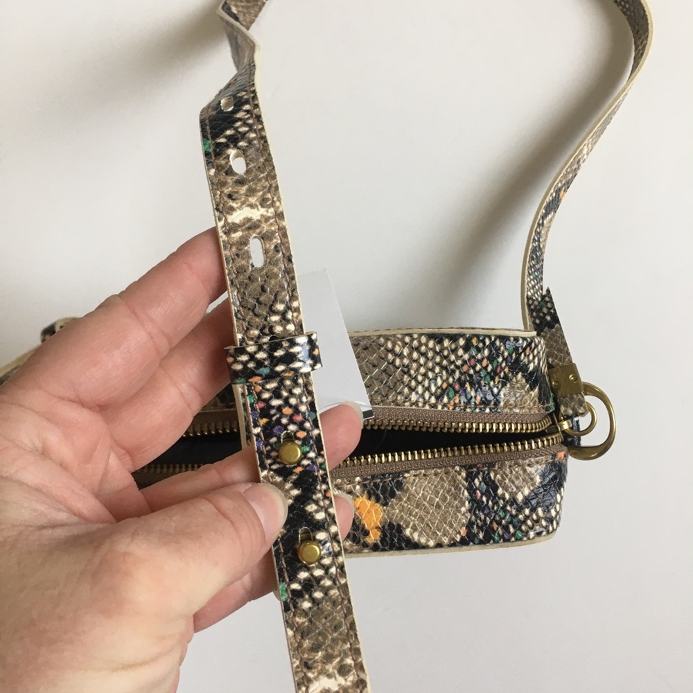 Madewell Beige Snake-Print Crossbody with Multicolor Accents - Picture 12 of 12